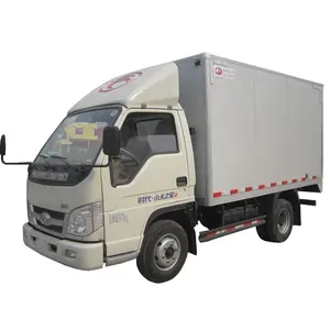 Factory directly supply FOTON mini size light duty 3 ton box truck with customized delivery van size