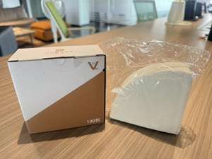 V01 <span class=keywords><strong>V02</strong></span> Ensemble de filtres à café en papier au design moderne et écologique à usage domestique avec cafetière et outils de ventouses - Product Image 3