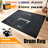 Tapis de batterie direct usine pour studio, scène, entraînement à domicile et protection des sols