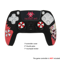 Funda Protectora de Silicona Serigrafiada de Club de Fútbol con Agarre para Control de Videojuegos Playstation PS5 Dualsense y Accesorios