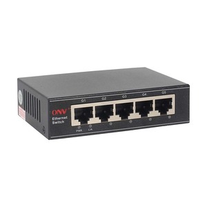 Switch Gigabit Ethernet de 5 Puertos, 10 Gbps, Desbloqueado, para Redes de Hoteles, Bancos y Campus, Plug and Play - Product Image 1