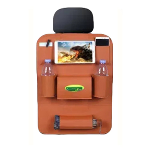 Organisateur de siège arrière de voiture, plateau pliable, support pour tablette, multi-poches, sac de rangement Oxford 600D, écran tactile universel pour véhicule - Product Image 1