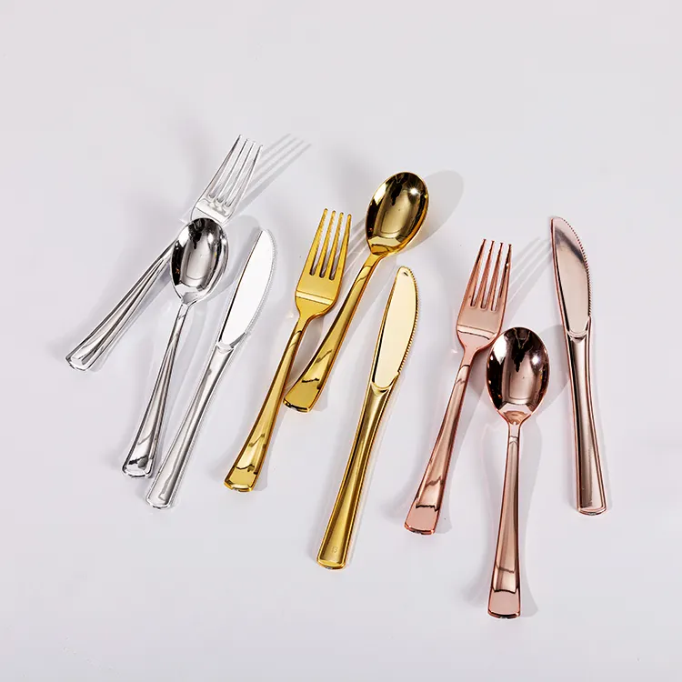 Disposable plastic cutlery for Weddings Catering Events Plastic Cutlery