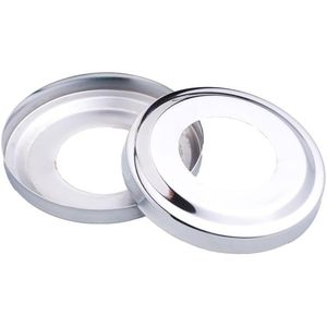 Plaque de fixation ronde en acier inoxydable chromé pour échelle de piscine Swimcare, lot de 2, diamètre extérieur 4 po, diamètre intérieur 3,88 po, épaisseur 1,91 po, résistant à la corrosion - Product Image 1