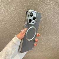 Nouvelle conception de galvanoplastie pour couverture de téléphone portable Iphone pour étui de téléphone de luxe en cuir Pu magnétique