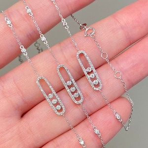 อาซูโอ 18K ทองคำแท้ เพชรธรรมชาติ 0.26 กะรัต สร้อยข้อมือ ทรงกลม เจียระไนแบบบริลเลียนท์ เครื่องประดับสำหรับผู้หญิง สวมใส่ได้ทุกวัน Au750 - Product Image 5