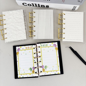 Mini Raccoglitore A7 in Acrilico con 6 Anelli Dorati, Copertina Rigida per Diario e Quaderno Personalizzabile con Varie Pagine Interne - Product Image 2