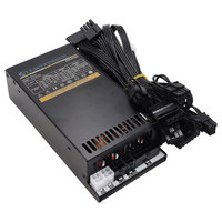 PSU Modular JGINYUE 600W 1U Silent Flex Berkualitas Tinggi untuk Desktop, Mendukung Dual CPU, Efisiensi 80%-90%, Kabel 0.5m, 80 PLUS PC