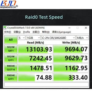 4 منافذ <span class=keywords><strong>M</strong></span>.<span class=keywords><strong>2</strong></span> فتحة مفتاح mgff NVMe-<span class=keywords><strong>M</strong></span> إلى PCI Express npcl-E محول 16X SSD بطاقة غارة MB دعم PCIe X4X4X4X4 - Product Image 6