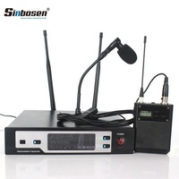Microphone sans fil pour saxophone Sinbosen A-100D professionnel avec clip de cou et récepteur