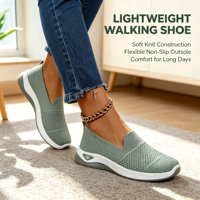 Chaussures de marche pour femmes en maille respirante, légères, à plateforme compensée, confortables, décontractées, pour un usage quotidien