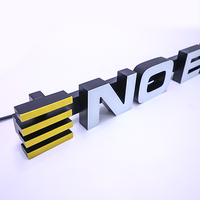 Enseignes LED étanches personnalisées Enseigne LED en acrylique avec lettre éclairée par le visage Enseigne LED de magasin à éclairage frontal 3D en PMMA pour l'extérieur