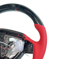 Volant en cuir rouge LED avec fibres de carbone et palettes de changement de vitesse, livraison rapide personnalisée pour BMW E90 E91 E92 E93 E87 E82 M3