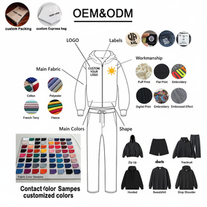 Chaqueta Sherpa de Forro Polar con Capucha y Cremallera Completa para Hombre, Fabricante Personalizado, Bordado con Logotipo Sherpa, Diseño de Bloques de Color y Parches - Product Image 6