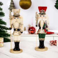 2026 exquis debout tissu casse-noisette luxe cadeaux de noël fabriqués à la main décorations de noël pour vitrine accessoires de fenêtre