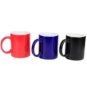 Tazza magica lucida da 11 once di alta qualità con rivestimento a sublimazione automatica a spruzzo, tazza da caffè con cambio colore a sublimazione. - Product Image 2