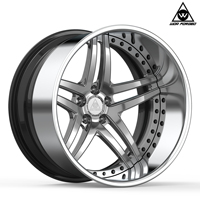Roues forgées 3 pièces Roues légères personnalisées Jantes en aluminium 5X120 Jantes de voiture de tourisme Jantes en aluminium 17 18 19 20 21 22 pouces