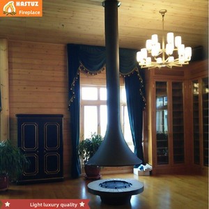 Chimenea <span class=keywords><strong>Colgante</strong></span> de Lujo con Fuego Real, <span class=keywords><strong>Estufa</strong></span> Decorativa de Leñ<span class=keywords><strong>a</strong></span> Personalizada para Interiores, Estilo OVNI, para Villas, Casas de Huéspedes y Hogares - Product Image 2