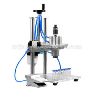 Machine de capsulage pneumatique de bureau pour flacons, ampoules, bouteilles de liquide oral, équipement de verrouillage de bouchons en aluminium et plastique 13-28mm pour verre injecté - Product Image 2