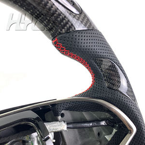 Accessoires d'intérieur de volant en fibre de carbone adaptés à la <span class=keywords><strong>CTS</strong></span>-<span class=keywords><strong>V</strong></span> <span class=keywords><strong>Cadillac</strong></span> ATS <span class=keywords><strong>CTS</strong></span> - Product Image 4