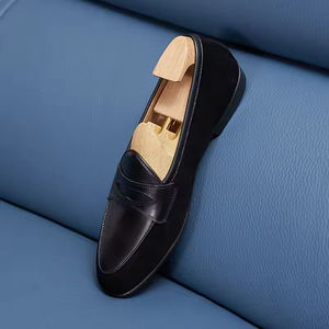 Chaussures de travail légères, imperméables et respirantes à bout rond - Cuir de vachette pleine fleur, à enfiler/à lacets, idéales pour le style business décontracté et les mariages - Product Image 2