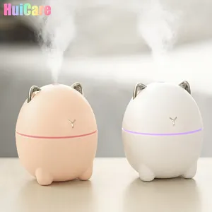 Mini umidificador de ar, umidificador de aroma portátil, ultrassônico, nebulizador frio, moderno, led, bonito, mini gato, usb