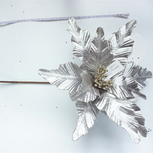 Artificiale di natale poinsettia fiore Di Natale rosa fiori secchi decorazione TG199022 - Product Image 6