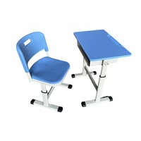 Meubles scolaires modernes en plastique PP pour bureau et chaise individuels - Écologiques, empilables, durables pour l'école, la chambre et le salon
