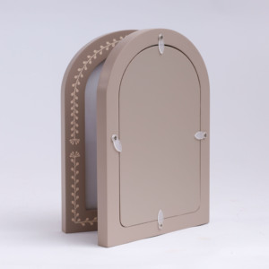 Cadre photo pliable en bois cintré pour empreintes de bébé, cadre souvenir pour empreintes de mains <span class=keywords><strong>et</strong></span> de pieds de nouveau-né, décoration de table - Product Image 5