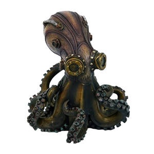 Statue de poulpe géant Steampunk, Figurine militaire de collection en haute mer - Product Image 1