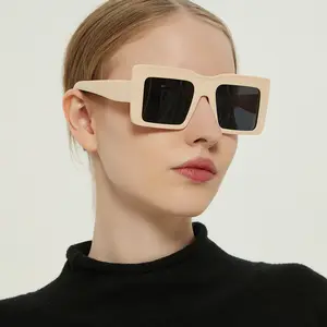 निजी लेबल प्लास्टिक यूवी 400 कस्टम लोगो ठोस रंग धूप का चश्मा शांत फैशन