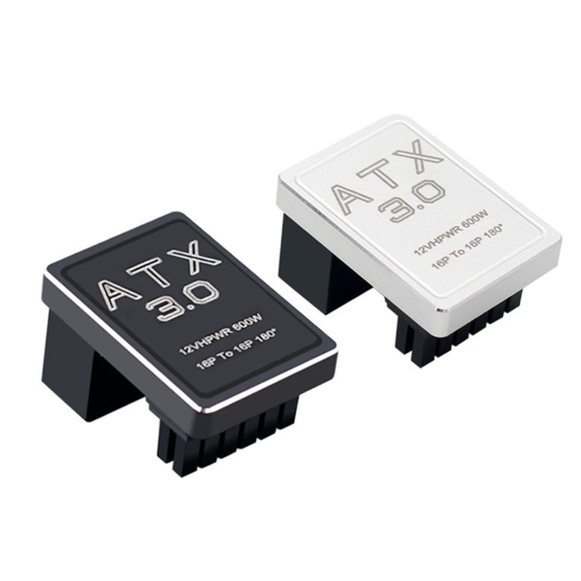 Graphic Card GPU Power Supply Adapter 180 Degree U Turn Connector 12+4P 16P to 16P for Desktop Chassis Card Wire PH316