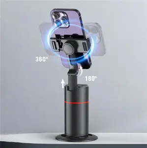 Stabilisateur de cardan Intelligent P02 AI Rotation à 360 ° Suivi automatique du visage Cardans de téléphone intelligent avec support pour téléphone portable