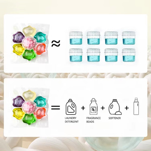 Cápsulas de Detergente para <span class=keywords><strong>Ropa</strong></span> 7 en <span class=keywords><strong>1</strong></span> con Enzimas de Limpieza Profunda y Perlas de Refuerzo de Aroma, Proveedor de Cápsulas de Lavandería - Product Image 4