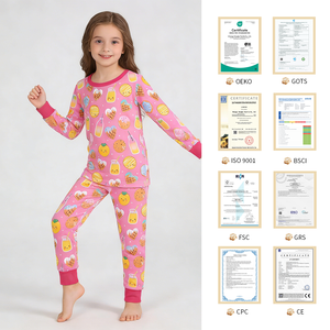 Hongbo 100% coton enfants pyjamas pantalons ensemble unisexe imprimé motif vêtements de nuit pour <span class=keywords><strong>4</strong></span> <span class=keywords><strong>ans</strong></span> grands enfants vêtements d'hiver pour filles garçons - Product Image 3