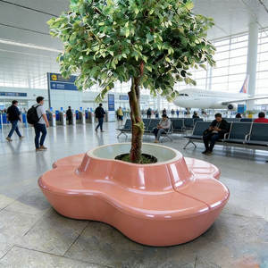 B14 Midcentury Outdoor <b>Garden</b> Chair FRP Eco-Friendly Durable Visitor Planter Decoration School Parks Campuses Hospitals 20 Years - Product Image 4