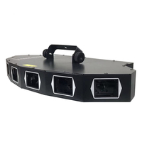 Projecteur laser de scène à 6 lentilles DMX512, pleine couleur, à balayage, faisceau RGB, éclairage de fête DJ/discothèque, IP54, en alliage d'aluminium