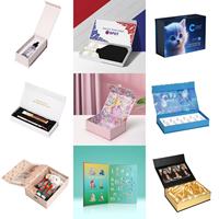Boîte cadeau magnétique personnalisée, emballage rigide multi-usages avec impression personnalisée et insert en mousse pour cosmétiques, beauté et cadeaux
