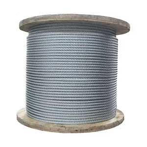Cable <span class=keywords><strong>de</strong></span> Acero Galvanizado <span class=keywords><strong>de</strong></span> Alto Rendimiento 6x24 con Núcleo <span class=keywords><strong>de</strong></span> Fibra para Operaciones <span class=keywords><strong>de</strong></span> Grúas, Maquinaria Portuaria y Aplicaciones Marítimas - Product Image 1