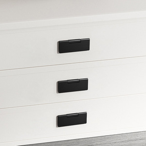 Aluminum Alloy Cabinet <b>Door</b> Handle Rectangle Minimalist Design Easy Installation Drawer Furniture Hardware - Product Image 3