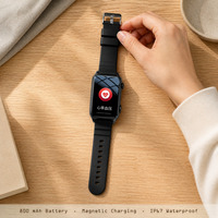 Montre connectée pour personnes âgées avec suivi GPS 4G, bouton SOS anti-panique, alerte de chute, appel vidéo et plateforme de gestion PC