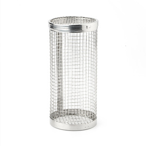 Barbecue d'extérieur en acier inoxydable, cage de cuisson, grill de camping, capot de fumée, panier roulant portable pour barbecue - Product Image 1