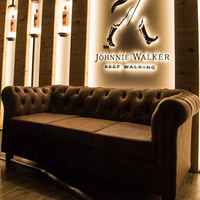 American Classical Antique Bar Nightclub Customize Button Leather Sofa Seating Cigar VIP Lounge Bistro Cocktail Whisky Couch Set
