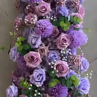 Fleurs de décoration d'allée de mariage RF-MX07, fourniture d'usine, rangée de fleurs personnalisée pour allée de mariage, rangée de fleurs pour escalier