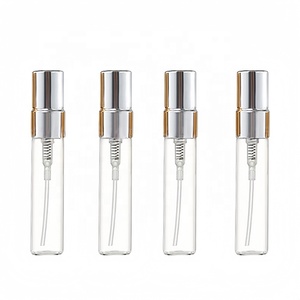 Mini Frasco <span class=keywords><strong>de</strong></span> Perfume Portátil <span class=keywords><strong>de</strong></span> Lujo, 2/3/5/10 ml, con Pulverizador y Estampado en Caliente Dorado/Plateado, para Fragancias, <span class=keywords><strong>Colonia</strong></span> y Rímel - Product Image 2