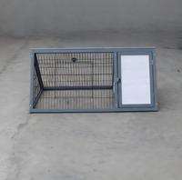 Petit poulailler extérieur en A pour lapins et cailles avec 1 porte et enclos, cage triangulaire en bois pour petits animaux