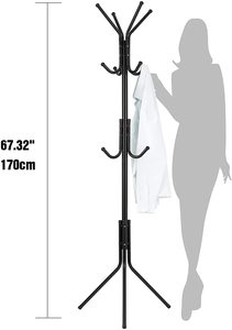 Estante de almacenamiento Simple para sala de estar, perchero vertical de un solo polo, de <span class=keywords><strong>metal</strong></span>, para bolsas - Product Image 6