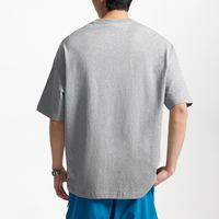 T-shirt en coton personnalisé pour homme, fabrication directe usine, 100 % coton, imprimé romantique marguerite en relief, coupe oversize, manches courtes