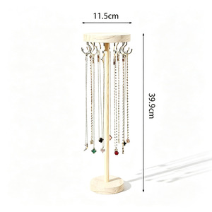 고급 원목 목걸이 진열대 대형 니트 체인 팔찌 보석 걸이형 진열대 목걸이 보석 진열대 - Product Image 4