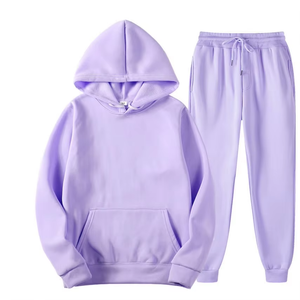 Custom Logo 2 Piece Tracksuit Hoodie And <b>Jogger</b> Pants Spring Autumn Sportswear - Product Image 2